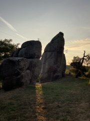 Les rochers d'arrivée