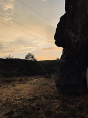 Vue aux pieds du rocher Landing Zone